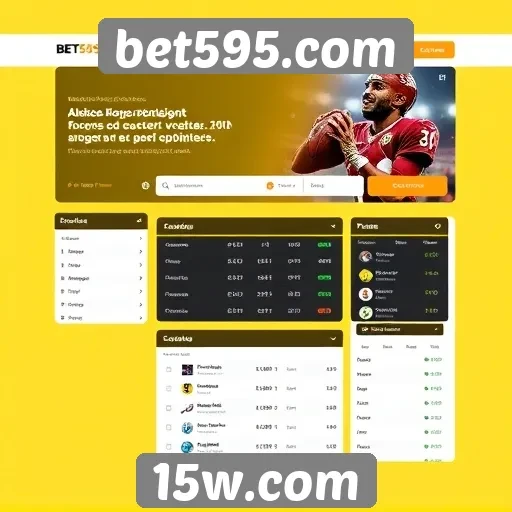 Análise da interface do usuário no site bet595